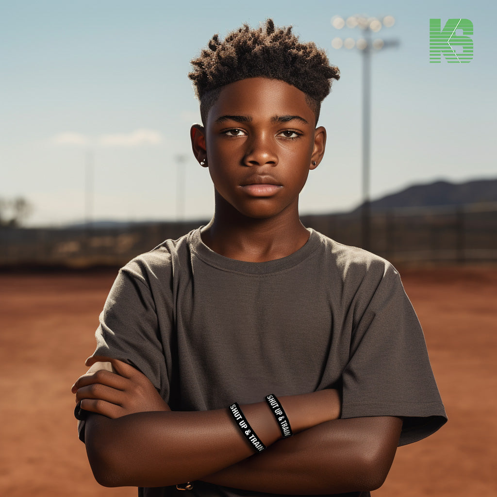 "Shut Up and Trainf" | Black Silicone Wristband